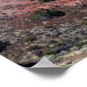 Poster Vue du bord du désert peint (Coin)
