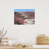 Poster Vue du bord du désert peint (Cuisine)