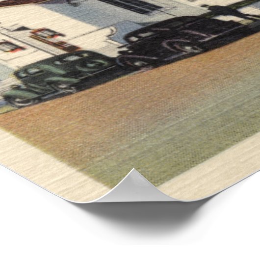 Poster Vue du bureau de poste n° 1 (Coin)