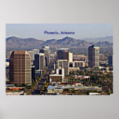 Poster Vue du centre de Phoenix, Arizona (Devant)