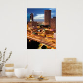 Poster Vue du centre ville (Cuisine)
