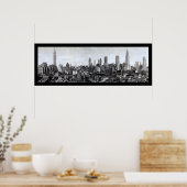 Poster Vue du centre-ville de New York Photo 1931 (Cuisine)