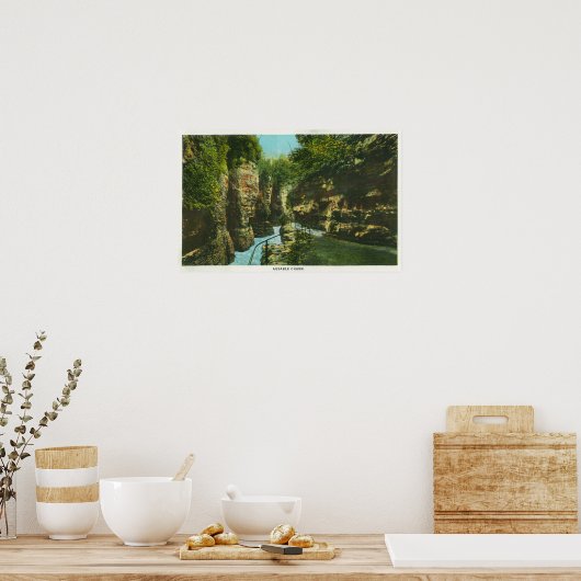 Poster Vue du chaos Ausable (Cuisine)