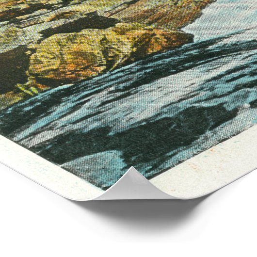 Poster Vue du chaos Ausable près de Elephant's Head (Coin)