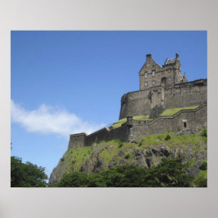 Poster Vue du château d'Édimbourg, Édimbourg, Écosse, 2