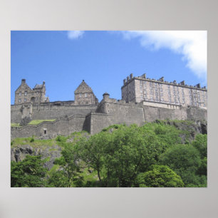 Poster Vue du château d'Édimbourg, Édimbourg, Écosse, 3