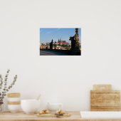 Poster Vue du Château depuis le pont Charles à Prague (Cuisine)