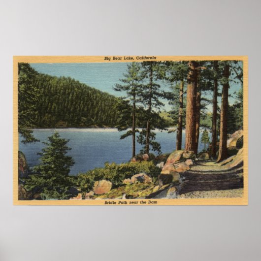 Poster Vue du chemin de Bridle près du barrage (Devant)