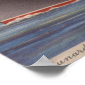 Poster Vue du Cunard R.M.L. Franconia (Coin)