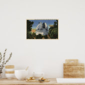 Poster Vue du Dôme de l'observatoire et du télescope (Cuisine)