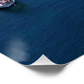 Poster Vue du drone du port de Paphos avec phare (Coin)