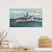 Poster Vue du ferry Block Island (Cuisine)