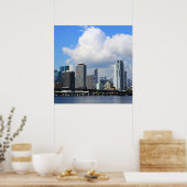 Poster Vue du front de mer de Miami (Cuisine)