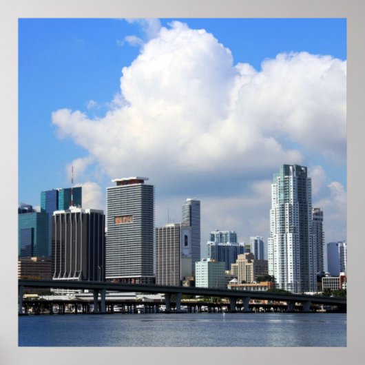 Poster Vue du front de mer de Miami (Devant)