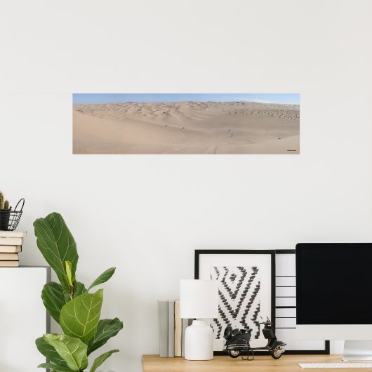 Poster Vue du haut (Bureau à domicile)