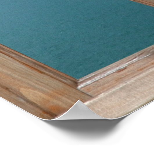 Poster Vue du lac Alpin depuis une fenêtre (Coin)