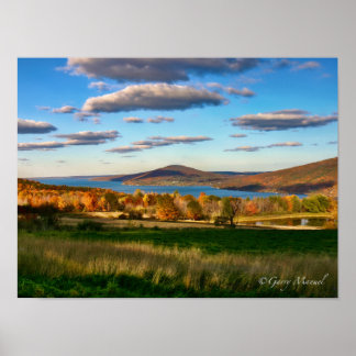 Poster Vue du lac Canandaigua depuis Naples