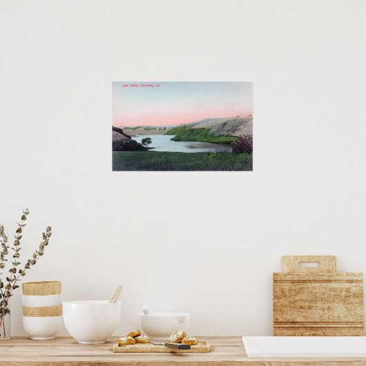Poster Vue du lac ChabotHayward, CA (Cuisine)