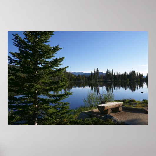 Poster Vue du lac Sprague (Devant)