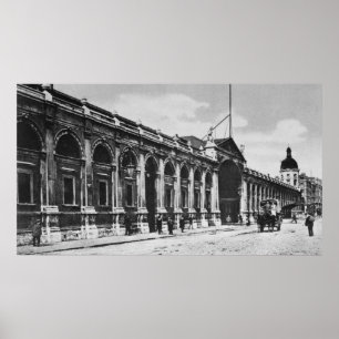 Poster Vue du marché de la viande de Smithfield, c.1905