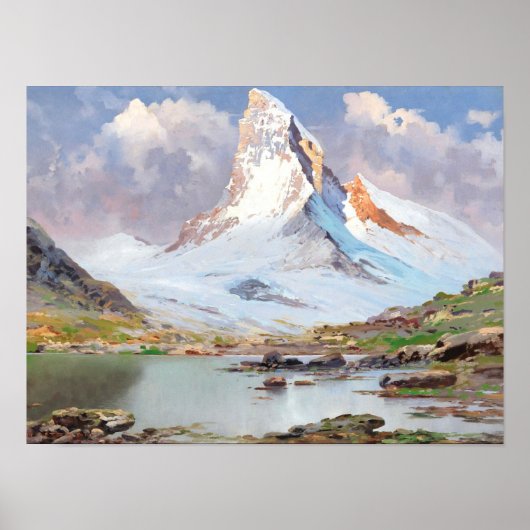 Poster Vue du Matterhorn (Devant)