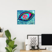 Poster Vue du monde (Bureau à domicile)