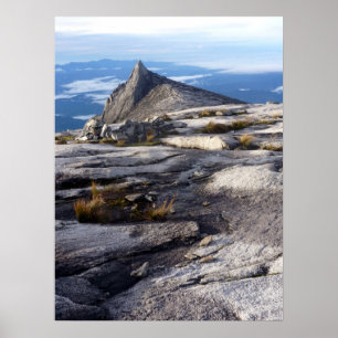 Poster vue du mont Kinabalu