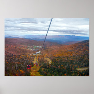Poster Vue du Mont Mansfield, Vermont, en automne