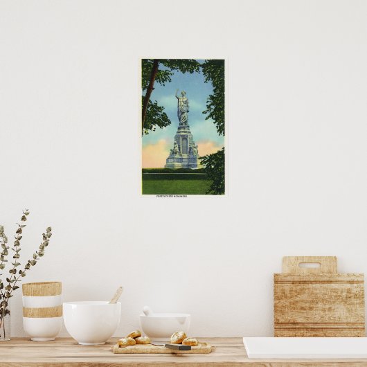 Poster Vue du monument des ancêtres # 2 (Cuisine)