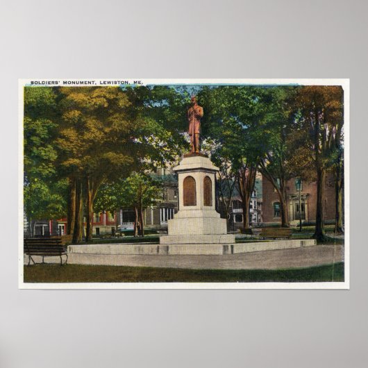 Poster Vue du monument des soldats (Devant)