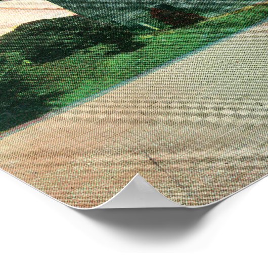 Poster Vue du moulin néerlandais à Golden Gate Park (Coin)