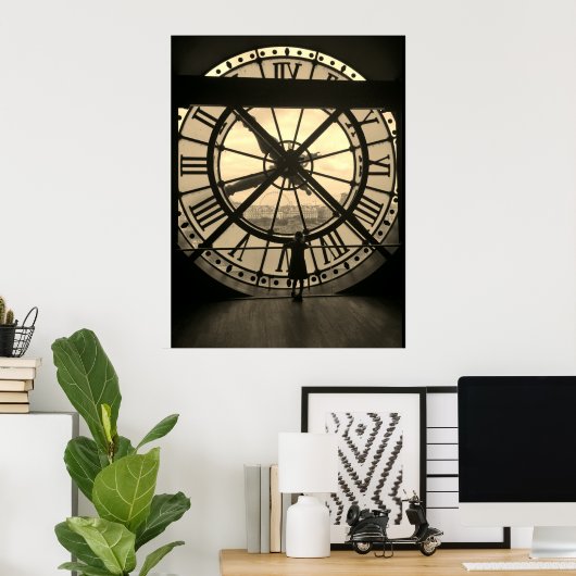 Poster Vue du Musée d'Orsay à Paris (Bureau à domicile)