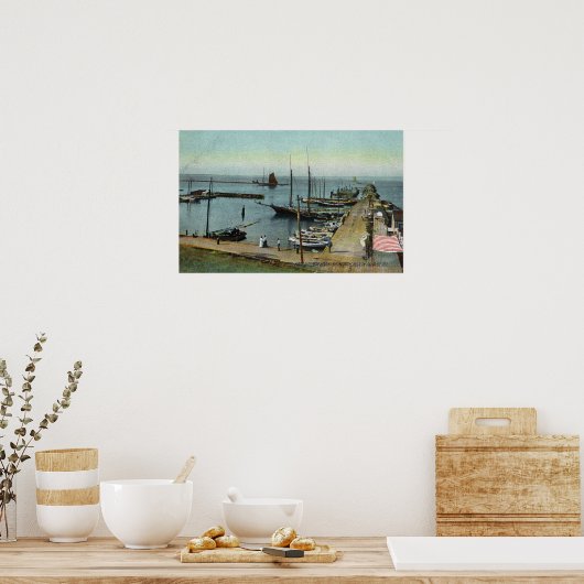 Poster Vue du nord depuis East Harbour (Cuisine)