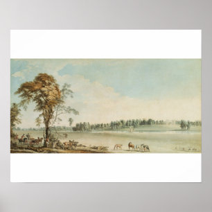 Poster Vue du nord-ouest de loge de Wakefield dans