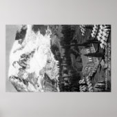 Poster Vue du Paradise Camp et du Mont Rainier (Devant)