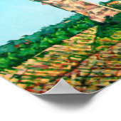 Poster Vue du parc aquatique (Coin)