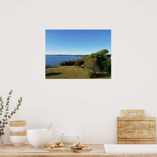 Poster Vue du parc côtier Wellington Point Queensland (Cuisine)