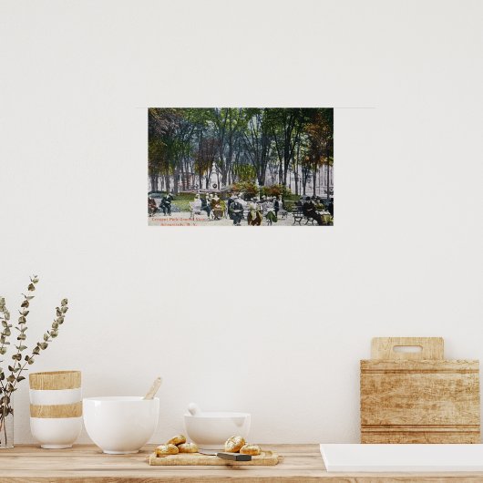 Poster Vue du parc Crescent (Cuisine)