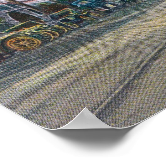 Poster Vue du parc Idora de StreetOakland, CA (Coin)