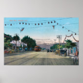 Poster Vue du parc Idora de StreetOakland, CA (Devant)