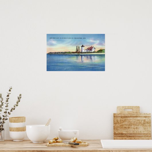 Poster Vue du phare de Long Point (Cuisine)