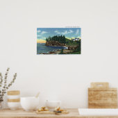 Poster Vue du phare de Owl's Head (Cuisine)