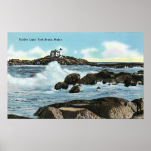 Poster Vue du phare de protubérance