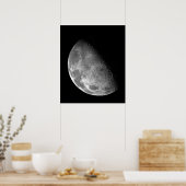 Poster Vue du pôle nord de la Lune (Cuisine)