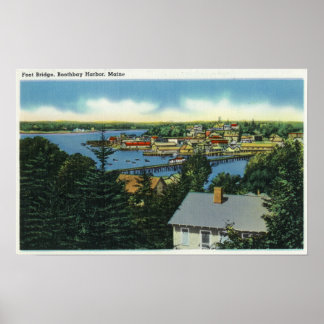 Poster Vue du pont de pied