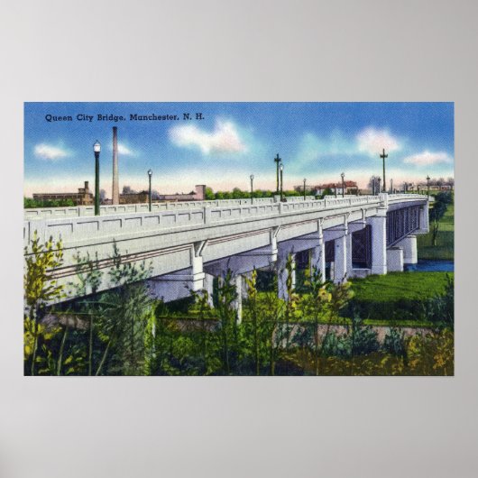 Poster Vue du pont de Queen City (Devant)