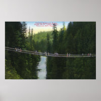 Vue du pont de suspension Capilano