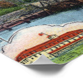 Poster Vue du pont et du pavillon de Sewall (Coin)