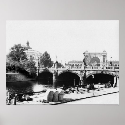 Poster Vue du pont Moltke (Devant)