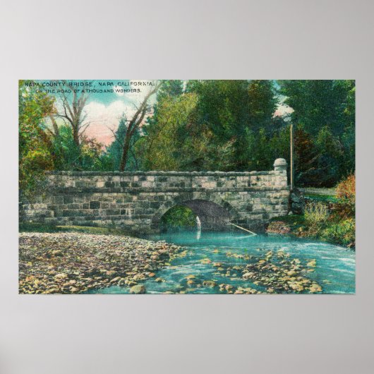 Poster Vue du pont Napa County BridgeNapa, CA (Devant)